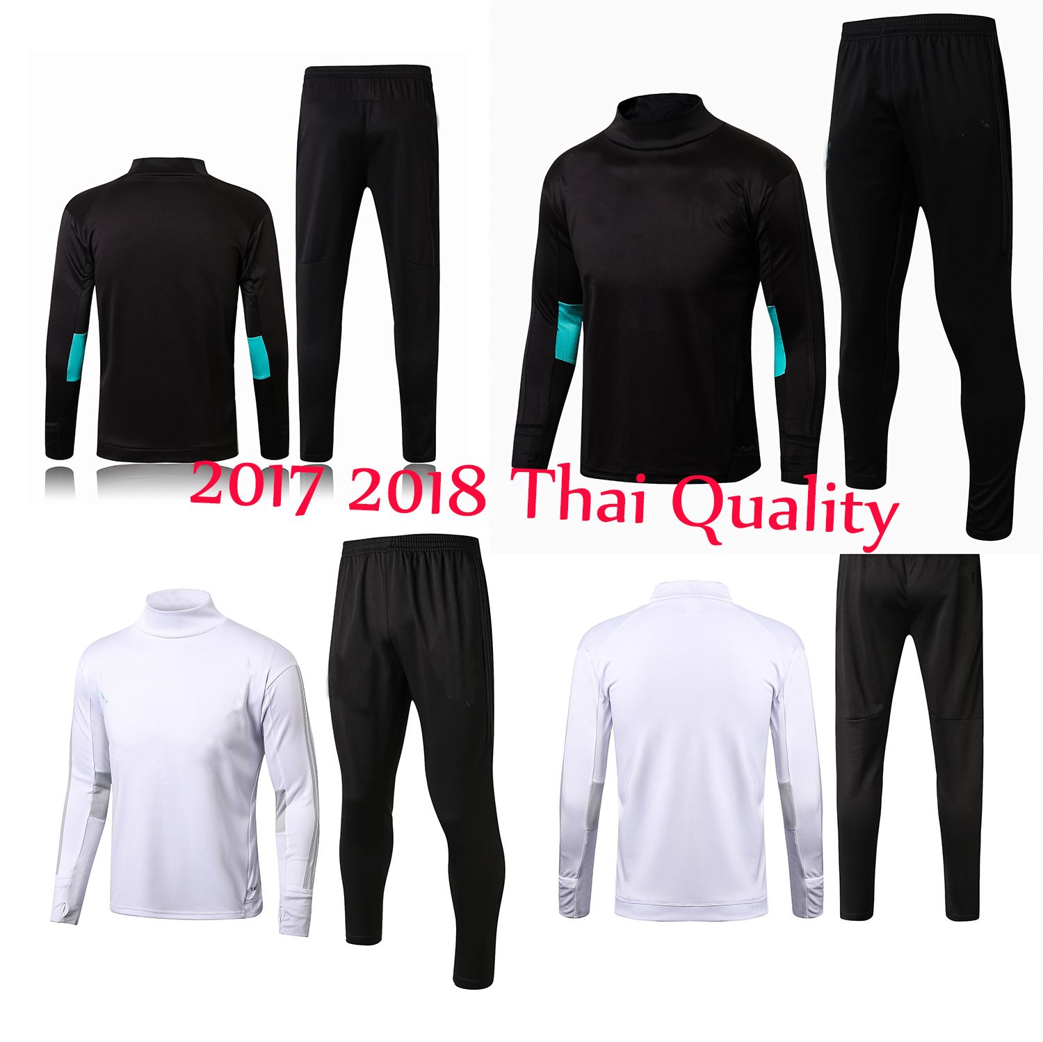 2020 2017/18 Best Quality Soccer Tracksuits Survetement Football 17 18