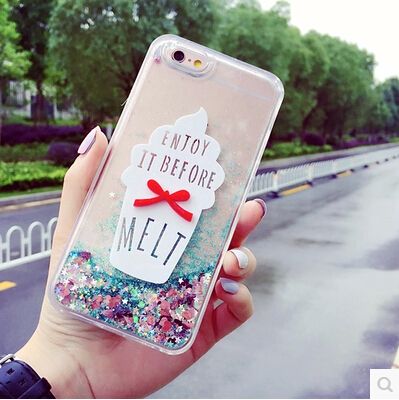 Diy Ice Cream Tpu Quicksand Case Cover For Apple Iphone 6 6s Diy Ice Cream Tpu Quicksand Case Cover