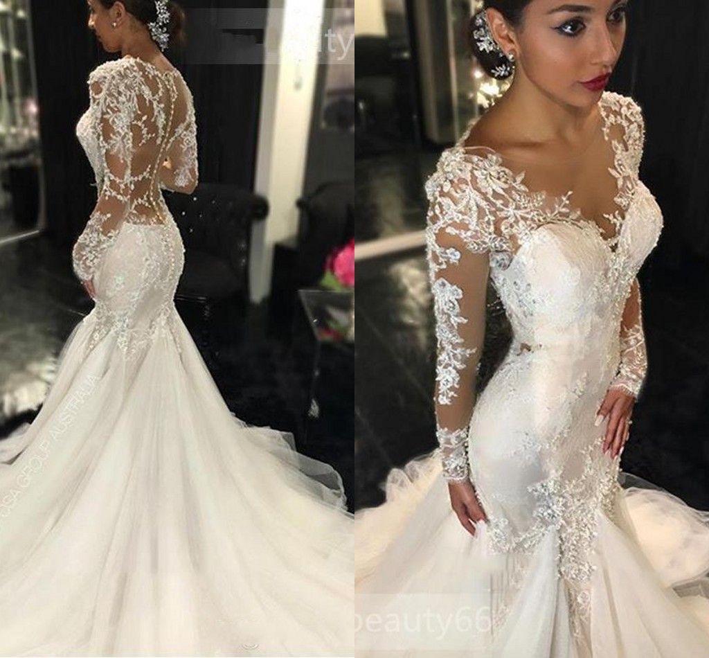 see through lace wedding gowns