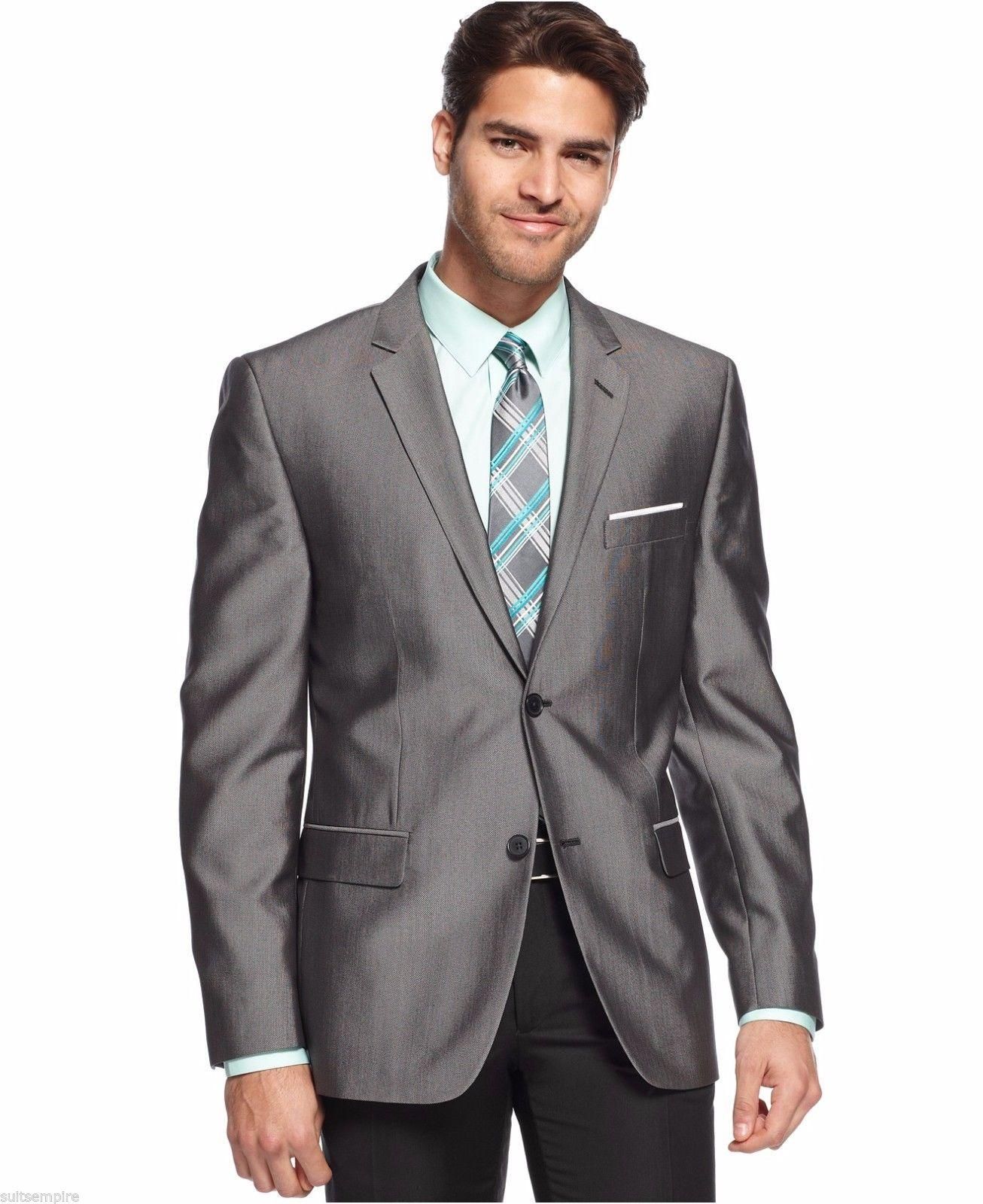 Compra Brillante Plateado Gris Esmoquin Novio Esmoquin Formal Padrino De  Boda Mejor Traje De Hombre Para La Boda Y La Fiesta Dos Botones Clásico  Recorte Chaqueta + Pantalón Barato | Entrega Rápida