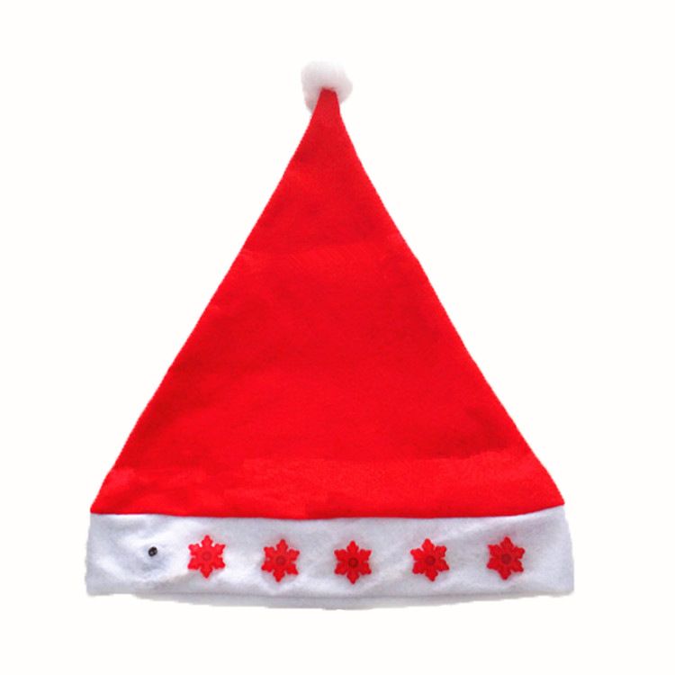 2017 New Christmas Hats With LED Lights Santas Hat Christmas Hat Santa Claus Hats Lovely