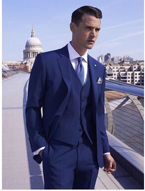 blue pant coat matching shirt