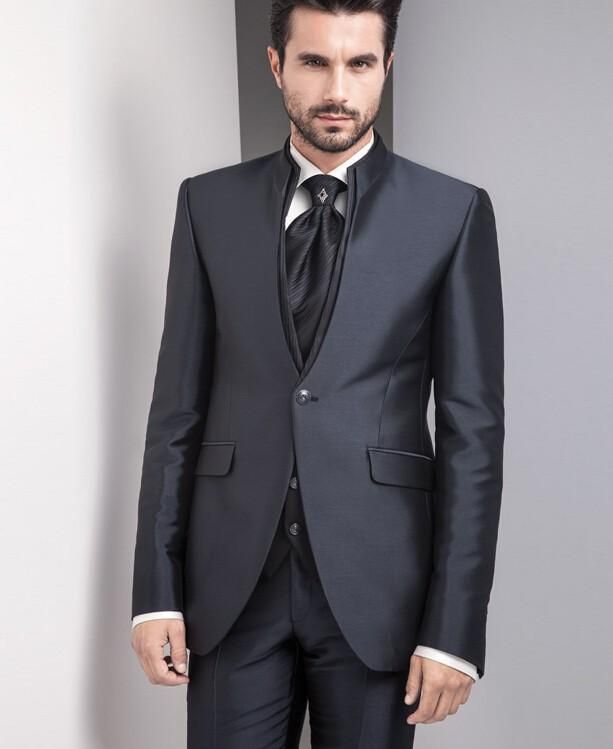 Acquistare Vestito Da Sposo Da Sposa Vestito Da Uomo Nero Su Misura Nuova  Moda Giacca + Pantaloni + Vest Smoking Bello Vestito Di Affari Di Trasporto  Libero Economico | Consegna Veloce E