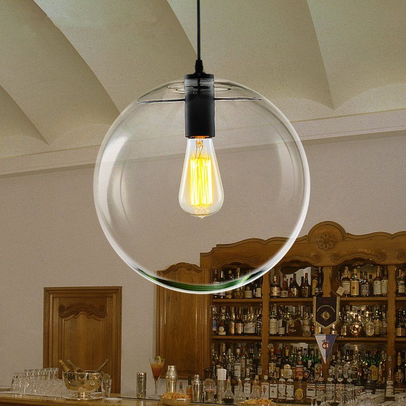 Glass Sphere Pendant Light