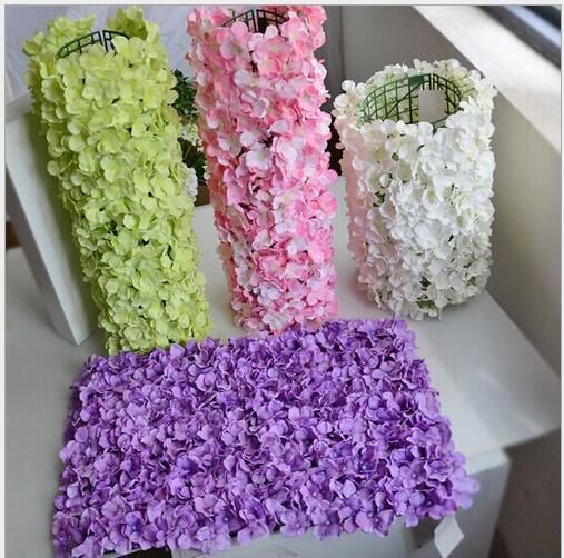 Hydrangea Artificial Fake Flower Wall Panel Bouquet For Wedding Party Backdrop Hydrangea Artificial Fake Flower Wall Panel Bouquet For Wedding Party Backdrop