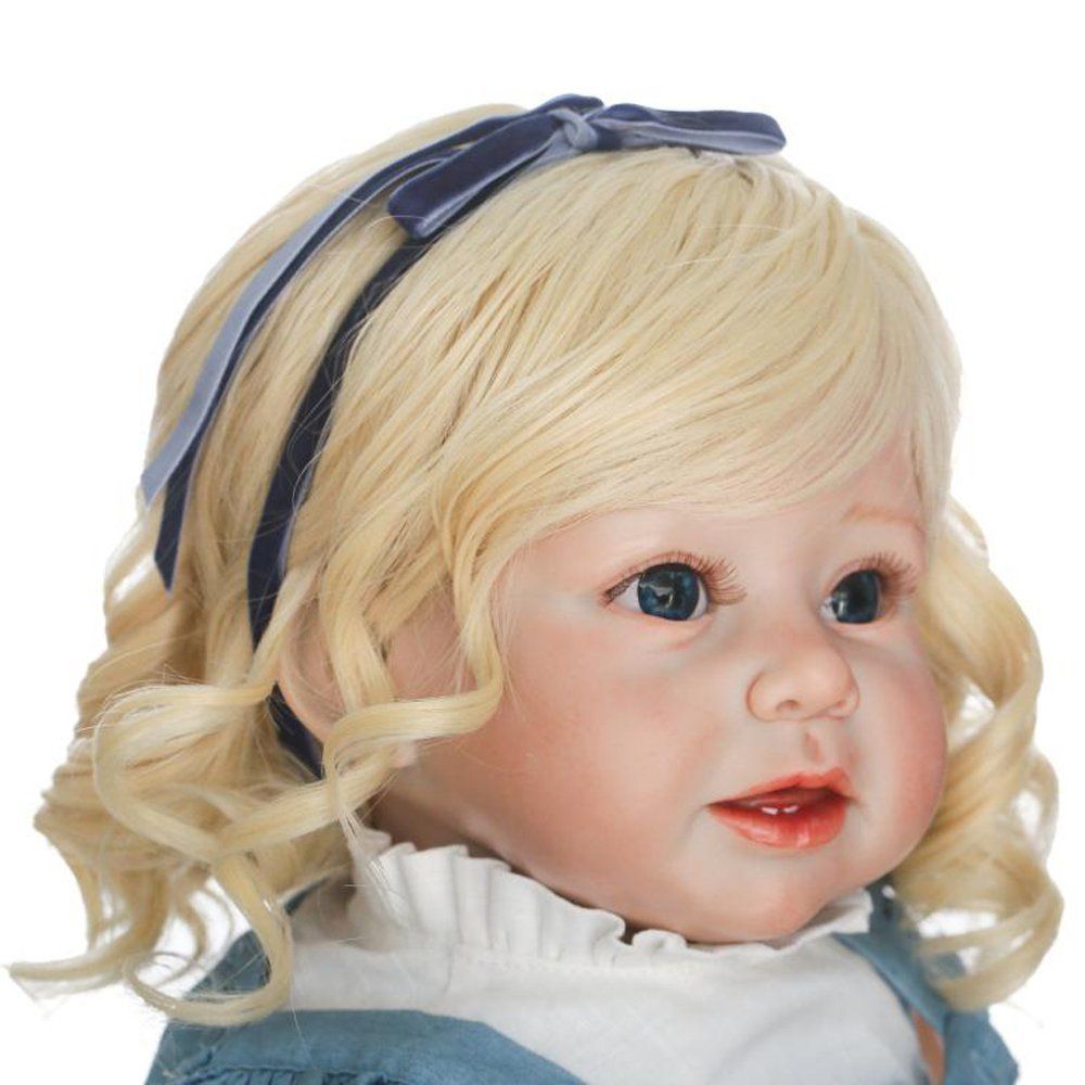 soft doll with real hair