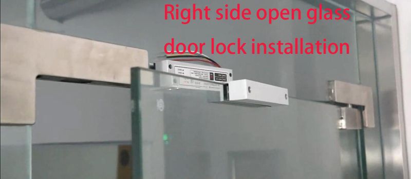 2020 Frameless Glass Door Electric Bolt Lock Right Open 2