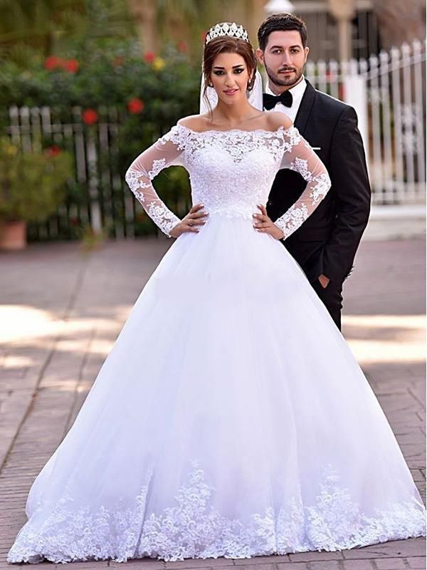 antique white wedding dress