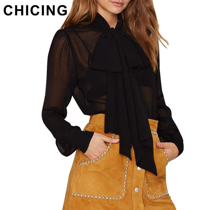 transparent chiffon tops