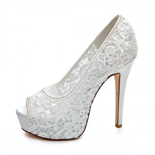 2016 Lace Wedding Bridal Shoes Ivory Pink Black Bridal Accessories