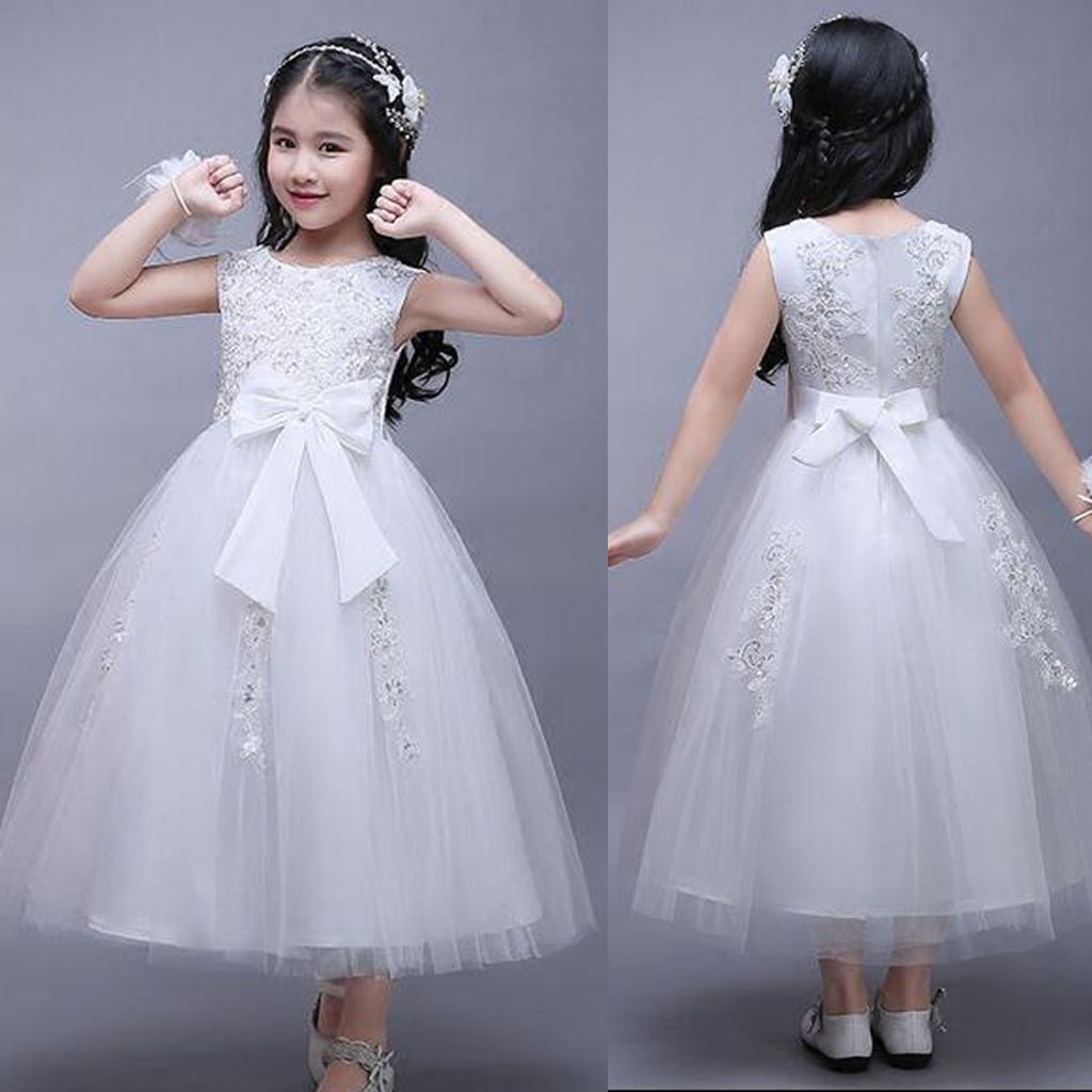 little girl white wedding dresses