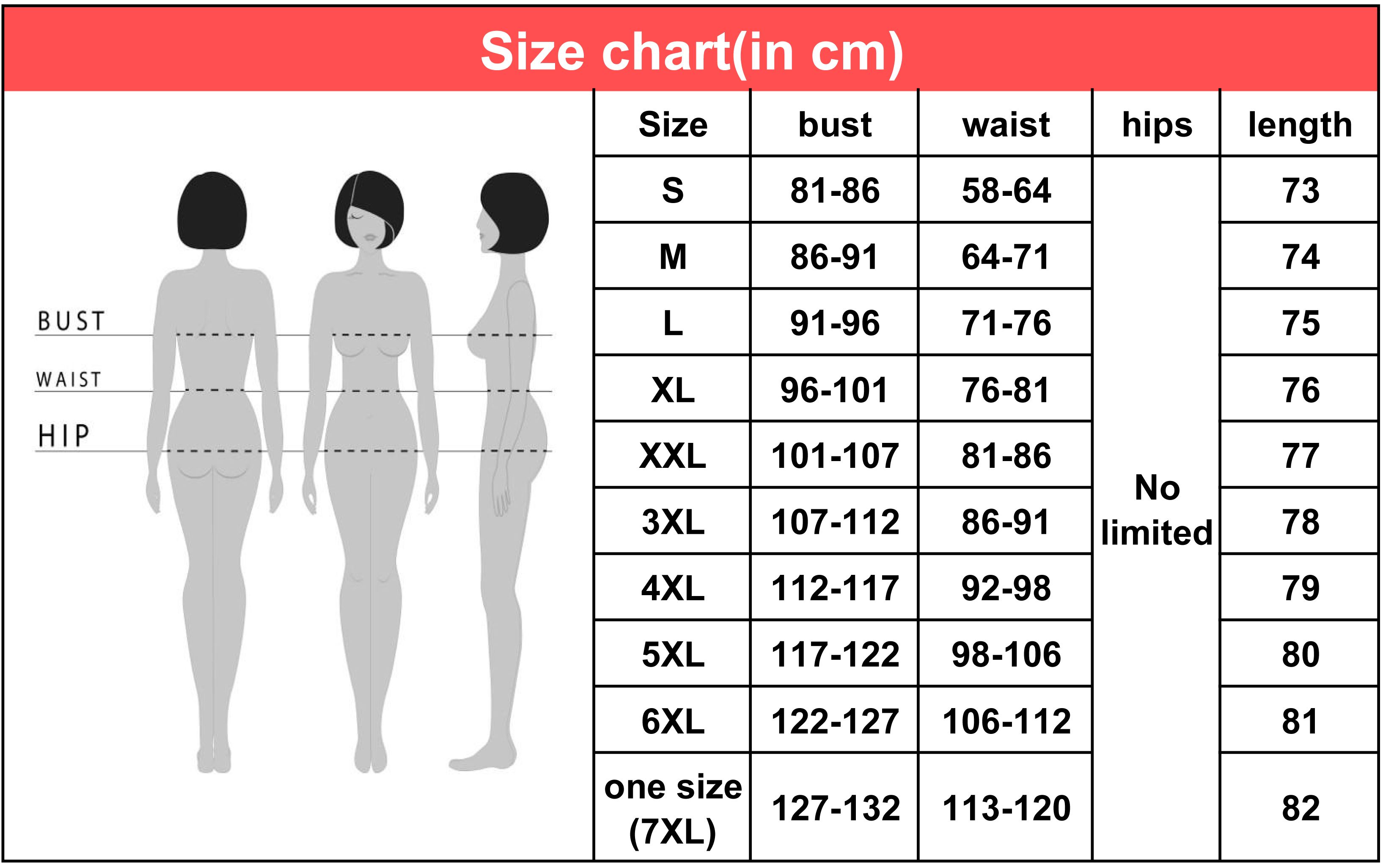 Women S Size Chart 3xl