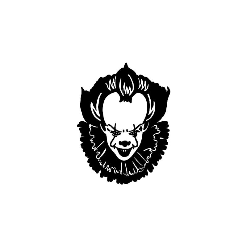 Pennywise Clown Stephen King Vinyl Decal Car Window Bumper Sticker