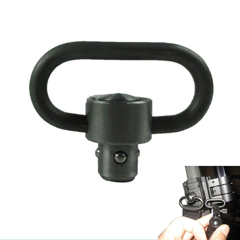 Tactical Hunting rifle Push Button Quick Release Detachable Sling Swivel Mount 