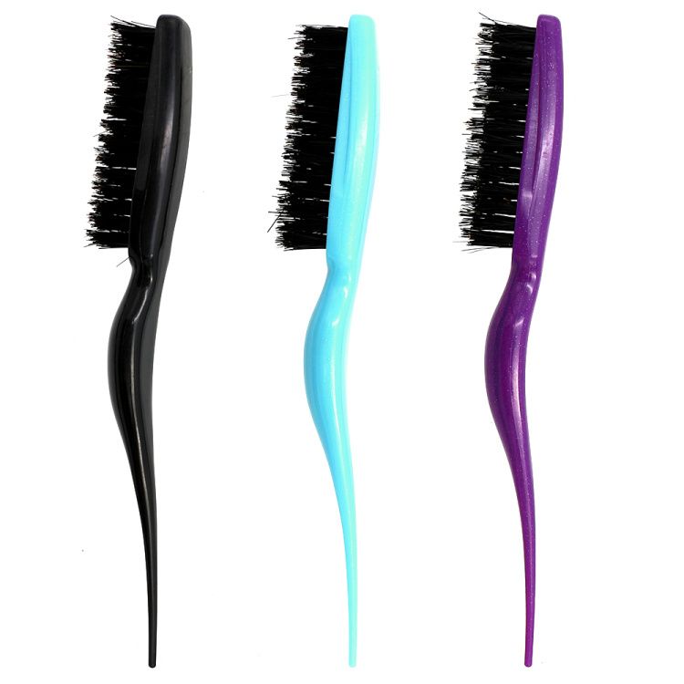 Salon Hair Brush Slim Line Styling Teasing Comb Hairdressing Anti