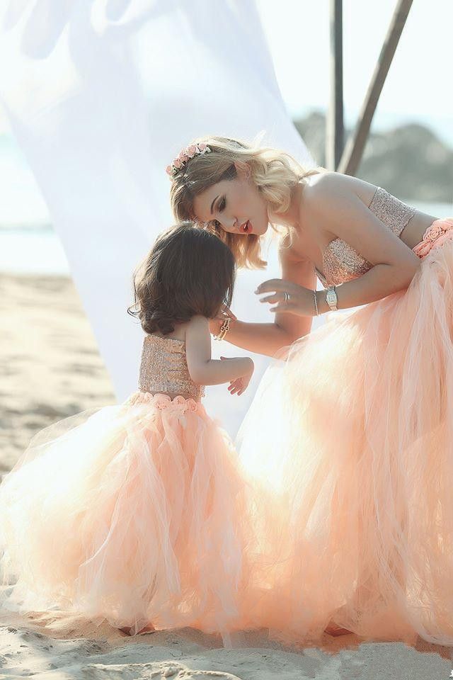 crop top flower girl dress