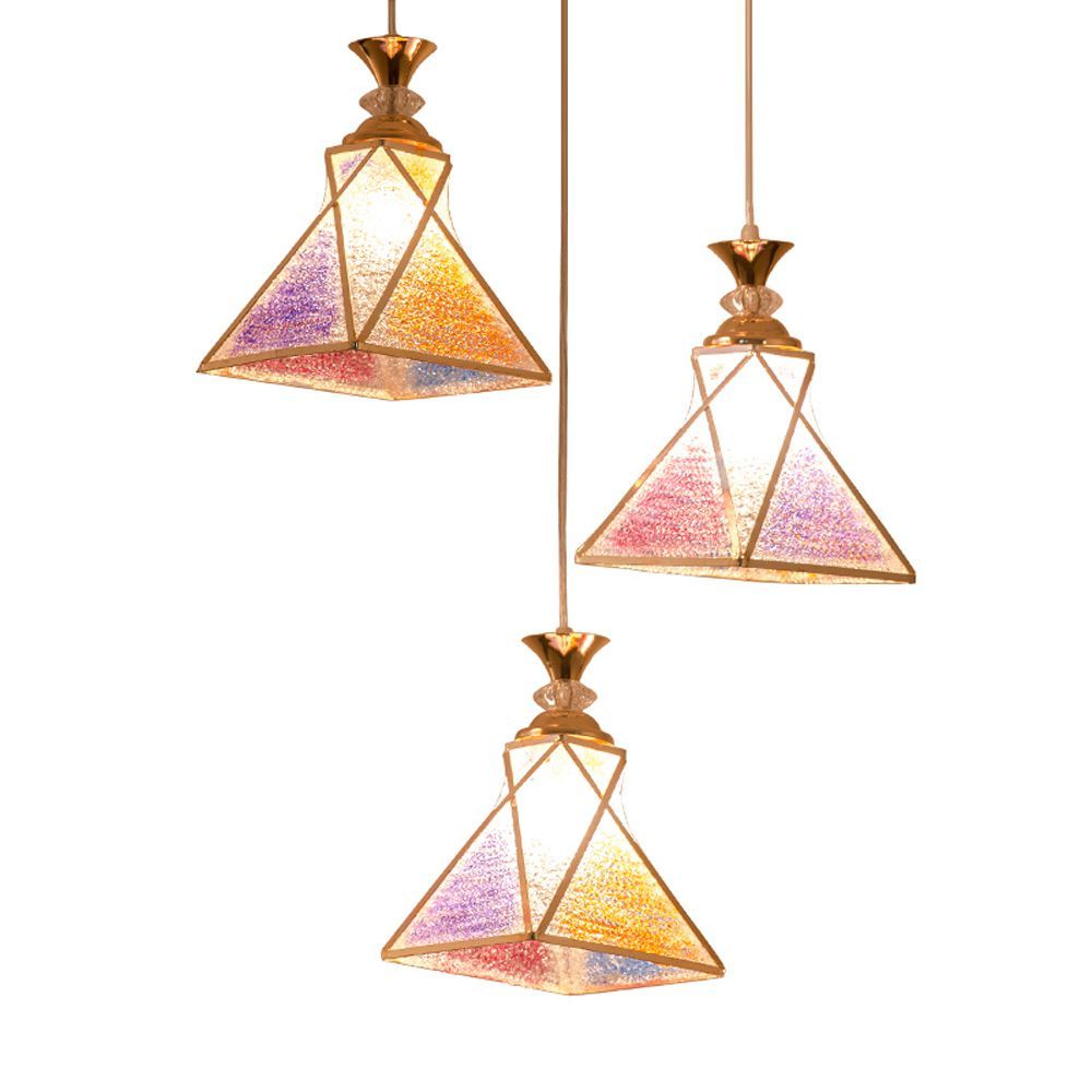 Acheter Oovov Restaurant Pendant Lights 3 Lumieres Couleur Pvc Dessin Salle A Manger Cuisine Bar Cafe Lampe Suspendue De 88 35 Du Oovov Dhgate Com