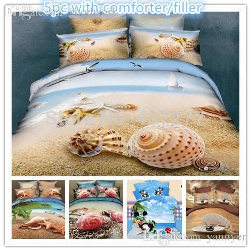 Whole Beach Seas Mickey Mouse Comforter Bedding Sets For Queen King Size Beds Bed Linens Reversible Duvet Cover Bedsheet Set From Sundayer 129 6 Dhgate Com Whole Beach Seas Mickey Mouse, Mickey Mouse King Size Bedding Set
