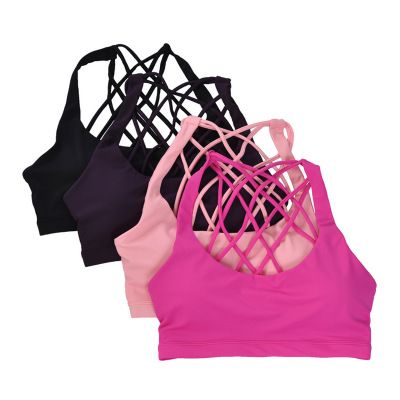 women's strappy sports bra