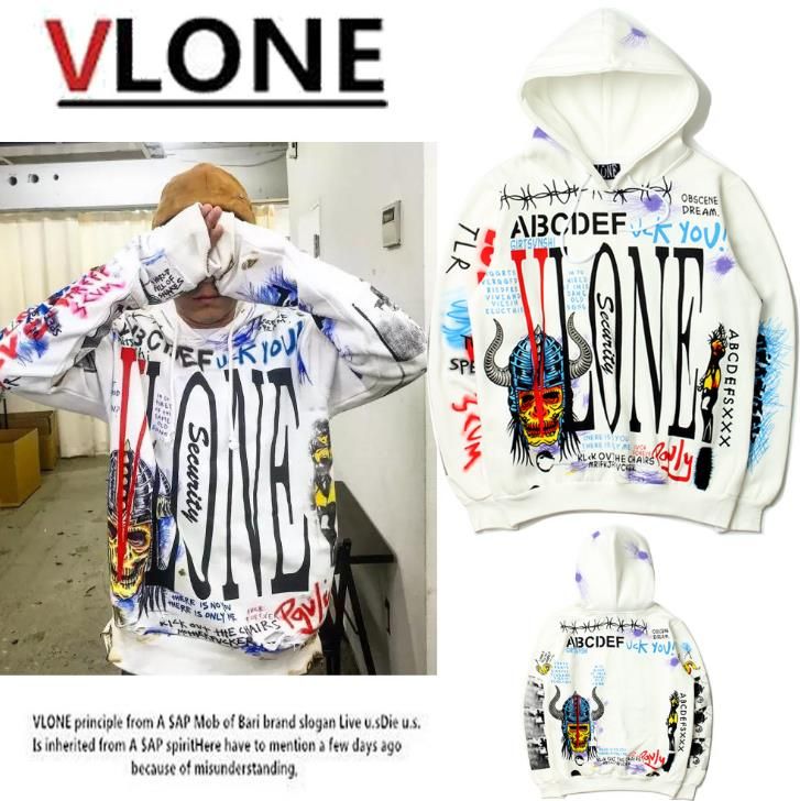 blue vlone moletom com capuz