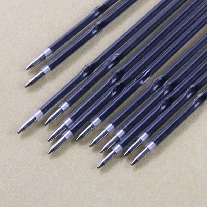 100Pcs 0.7mm Blue Ink Retractable Pen Refills Ballpoint Pen Refill Stationery 