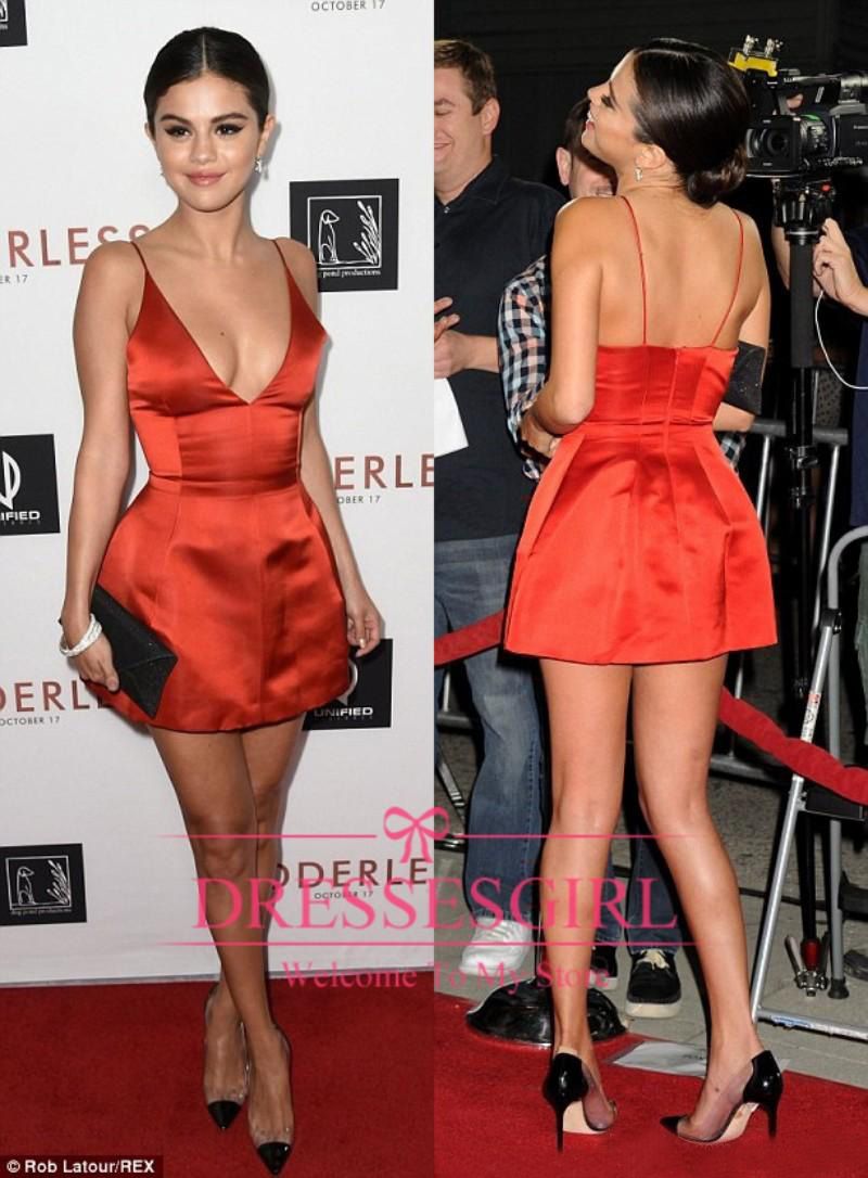 Nuevo 2017 Vestidos de Cóctel Rojo Sexy V Profundo Corto Prom Vestidos Tirantes de Espagueti Barato Nuevo 2017 Vestidos de Cóctel Rojo Sexy V Profundo Corto Prom Vestidos Tirantes de Espagueti Barato
