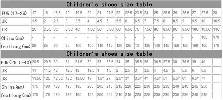 us 3y shoe size