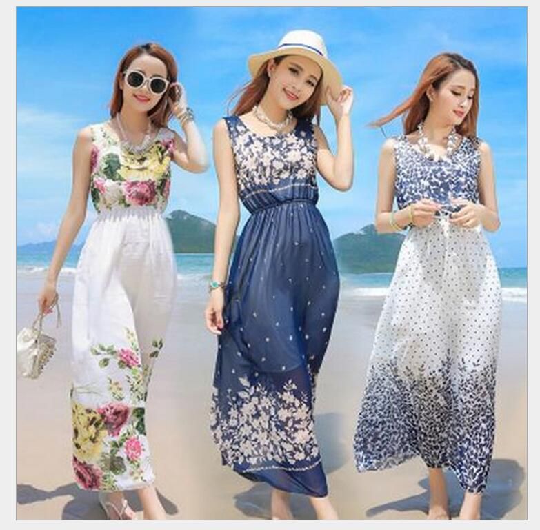 floral print beach dresses