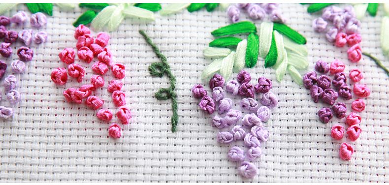 Cute Rabbit Ribbon Cross Stitch For Women Girls 3d Diy Stitching