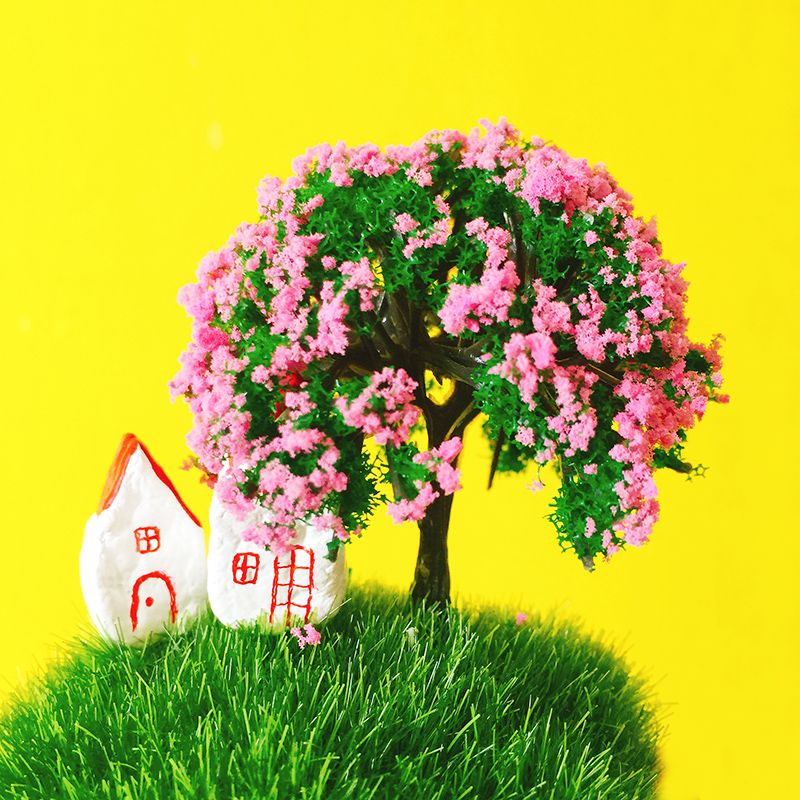 2020 Artificial Trees Miniatures Cute Plants Pink Flower Fairy - Artificial Fairy Garden Trees 2020 Artificial Trees Miniatures Cute Plants Pink Flower Fairy - Artificial Fairy Garden Trees