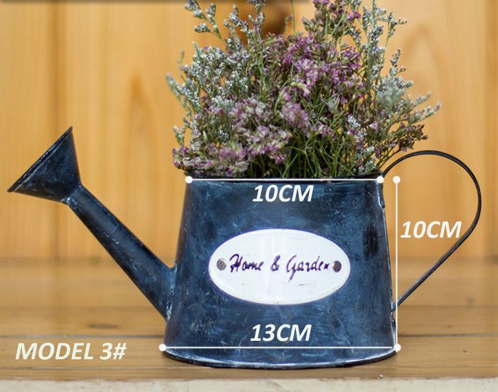 Flower Pots Country Vintage Style Rustic Metal Garden Decor Bucket Centerpiece Vase Flower Pots Country Vintage Style Rustic Metal Garden Decor Bucket Centerpiece Vase