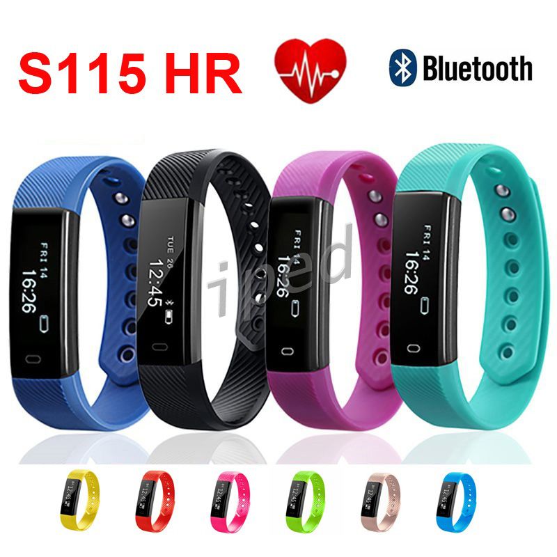 Acquista S115 115 HR Sports Smart Band Smartband Bluetooth Smartwatch Sport  Wristband Braccialetto Fitness Tracker Donna Uomo i + Scatola Al Minuto A  8,23 € Dal Iped | DHgate Italy