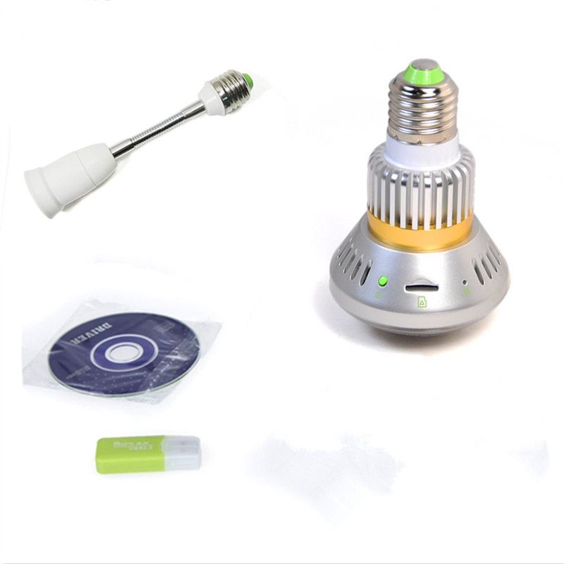 with Cover Eazzy BC-680C E27 Hidden Bulb CCTV Security DVR Camera 2.8mm Len
