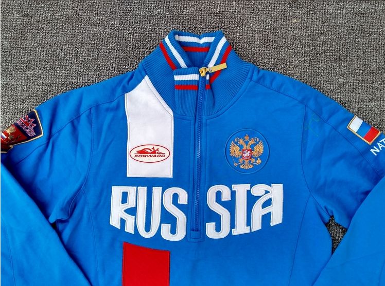 Bosco ropa deportiva rusa Sochi equipo nacional de dos piezas deportes jacktes abrigo de mujer deportes conjuntos Chándal mujer en