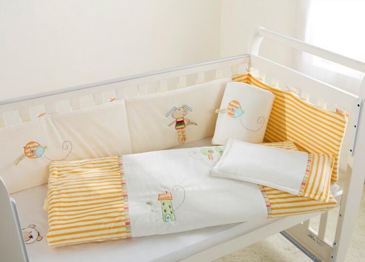 yellow cot bedding