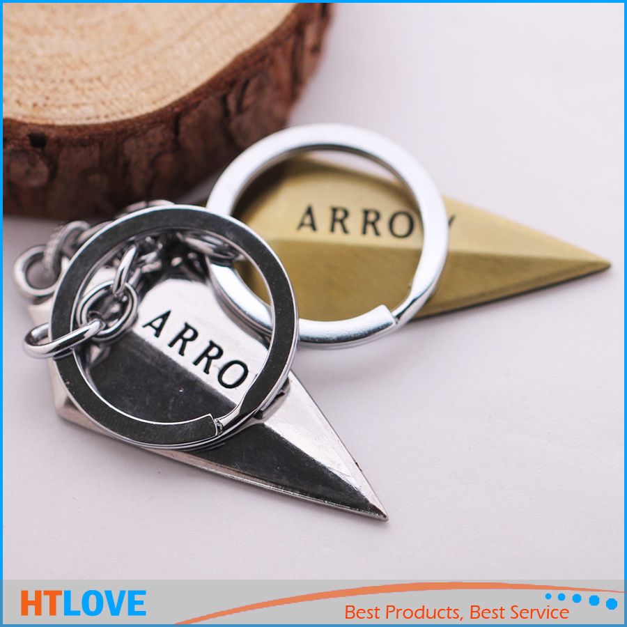 DC Comics Super Hero Green Arrow Oliver Queen Arrow Logo Metal Keychain Key  Ring Holder, New Arrival