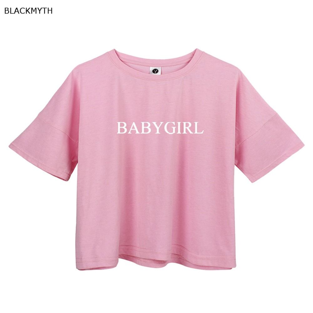 Wholesale BLACKMYTH New Fashion Women T Shirt BABYGIRL Printed White ...