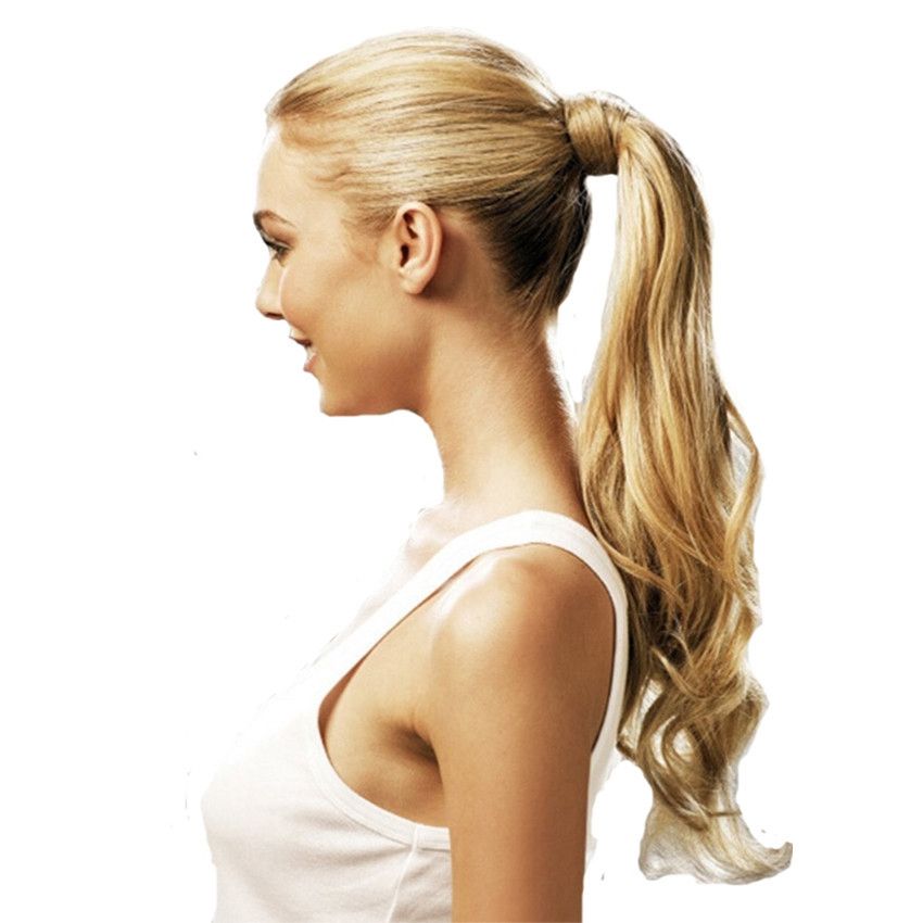 Synthetic Tie On Ponytail Hair Extensions For Women Tail Hairpiece