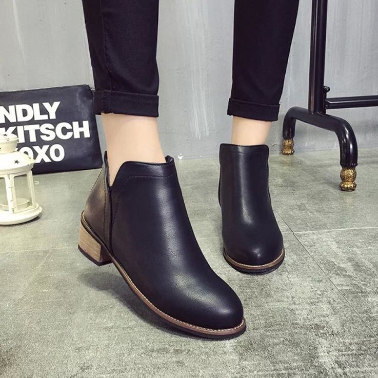 ladies leather boots