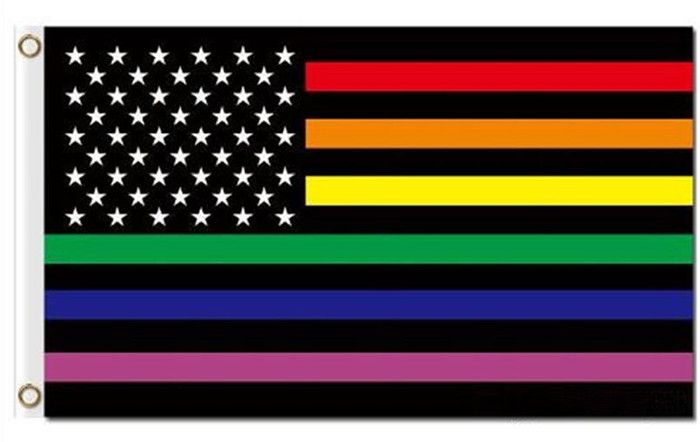 2020 90 150cm 3x5ft Usa Flag Stars And Stripes America Rainbow