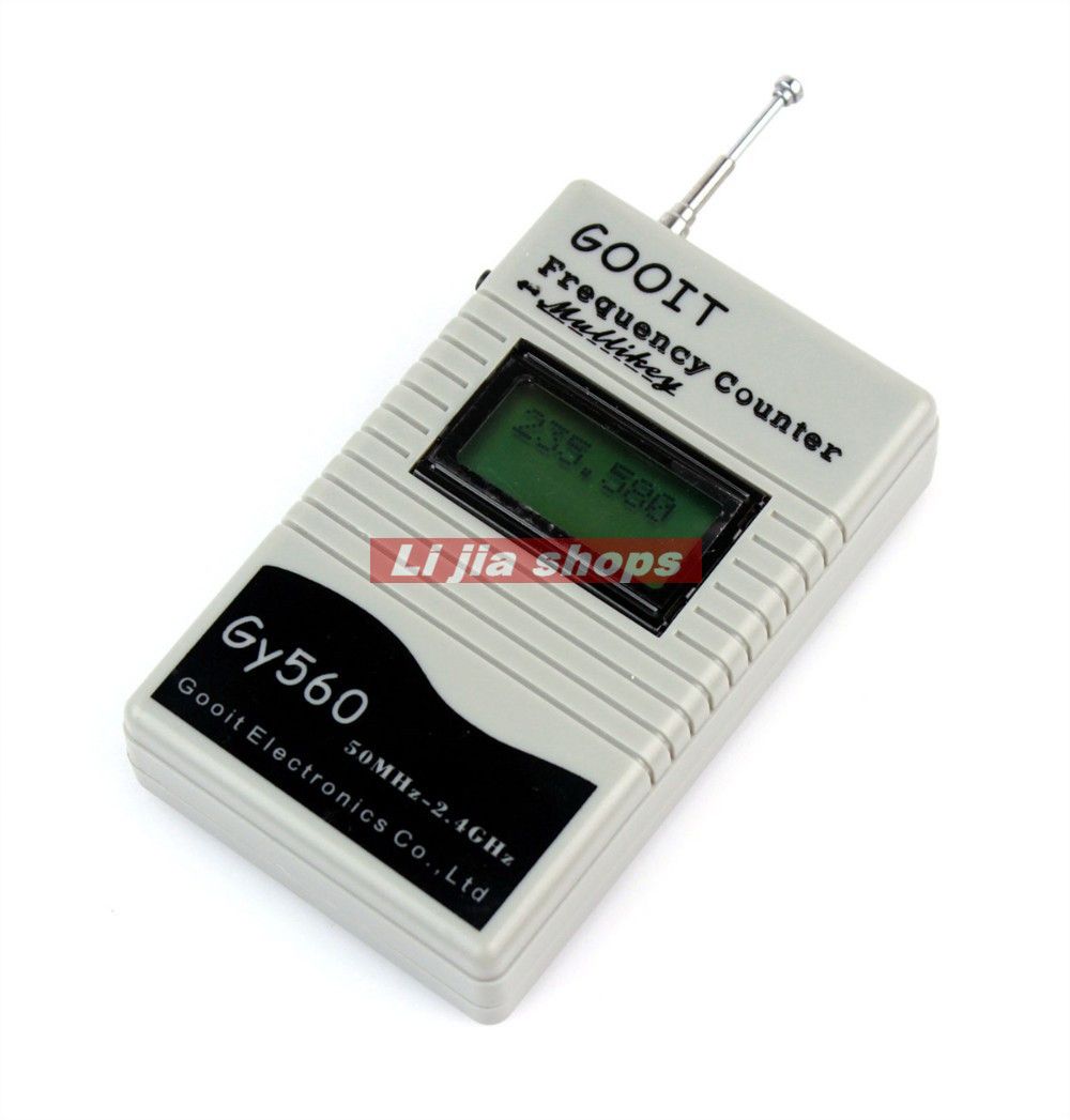 GY560 Frequency Meter LCD Display Counter Two Way Radio Transceiver 50MHz-2.4GHz