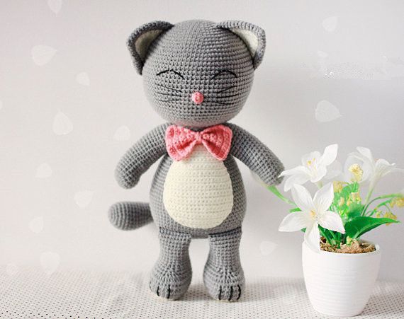 crochet cat doll
