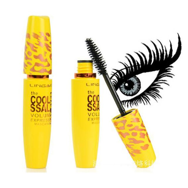 yellow and black mascara