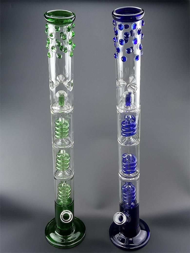 Wholesale BRAND Glass Bong 59cm Big Modern Bong With 4 Layer Intricate