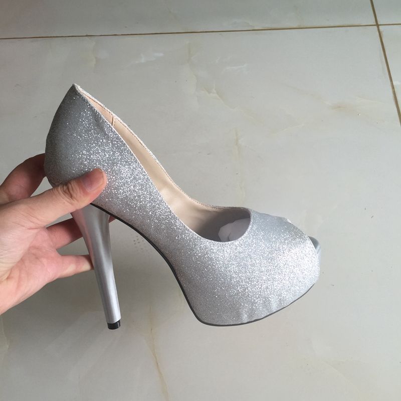sandalia para casamento prata