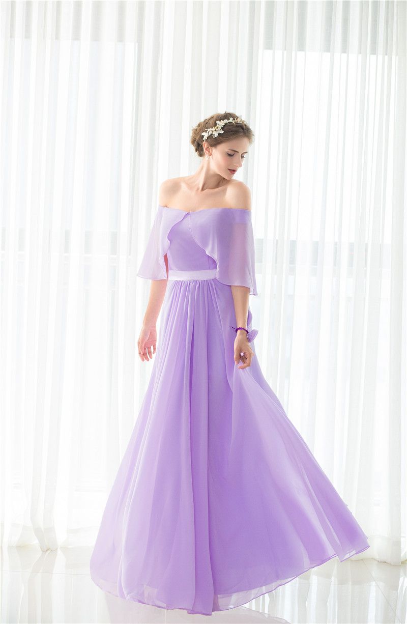 Purple Chiffon Bridesmaid Dresses Hot ...