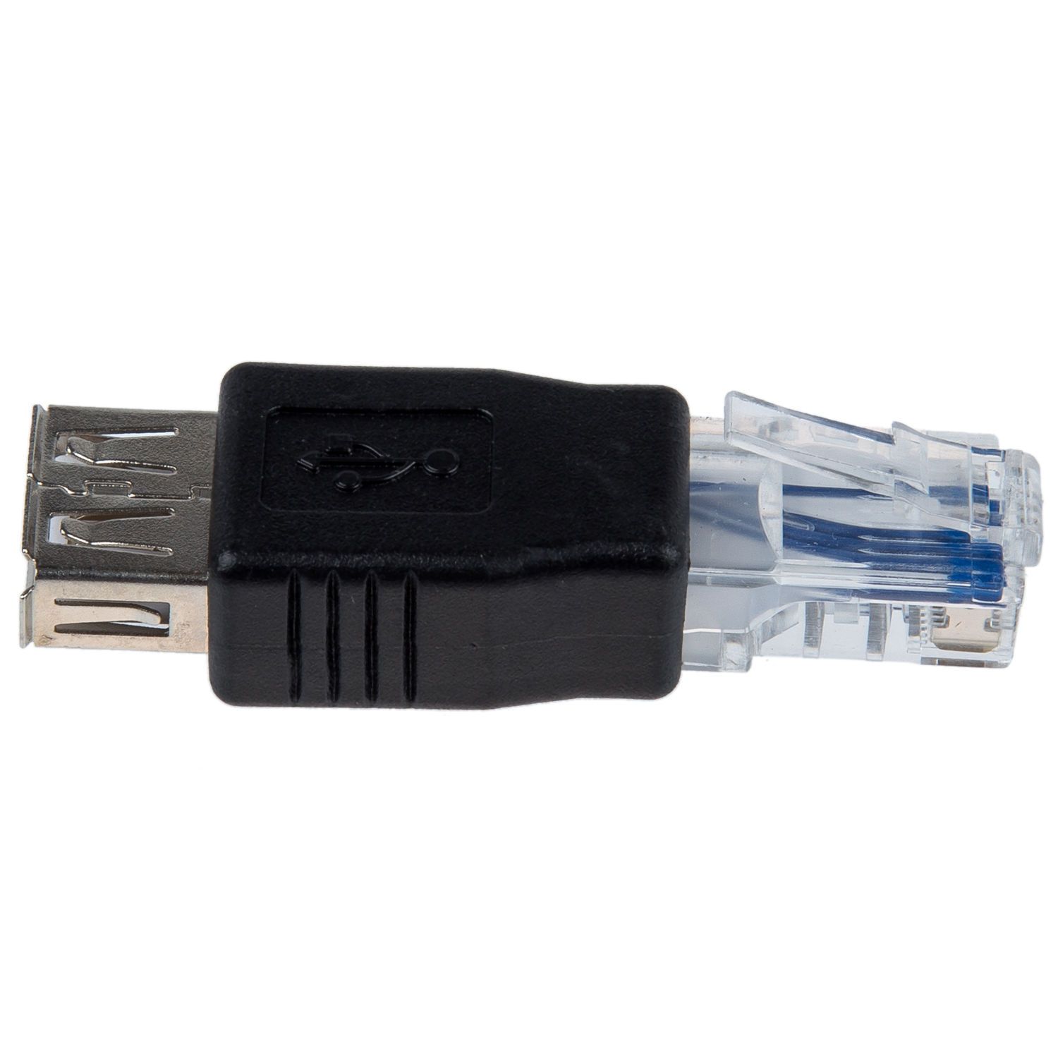 20 Pieces Ethernet RJ45 Male to USB Female Adapter Plug Socket Converters