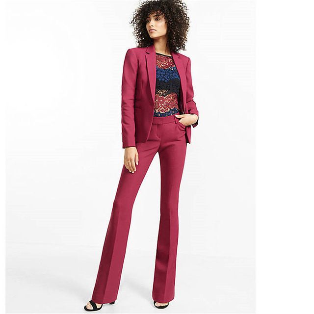 Acquistare Tailleur Pantalone Donna Bordeaux Vestibilità Slim Fit Donna  Tailleur 2 Pezzi Tuxedo Su Misura Giacca + Pantaloni Economico | Consegna  Veloce E Qualità | DHgate Italy