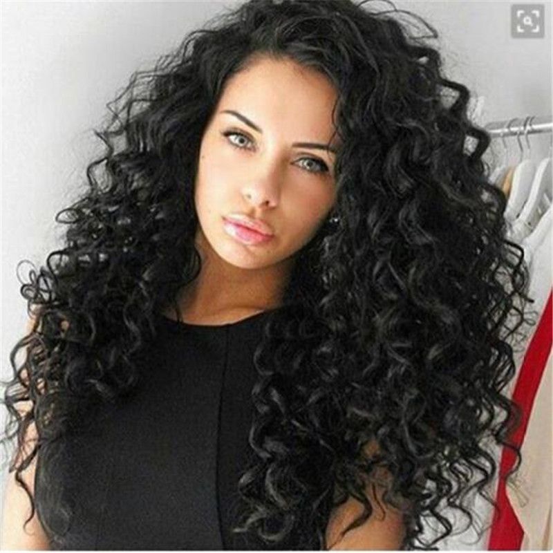 Full Lace Human Hair Wigs Water Wave Hair Lace Front Wig Spanish