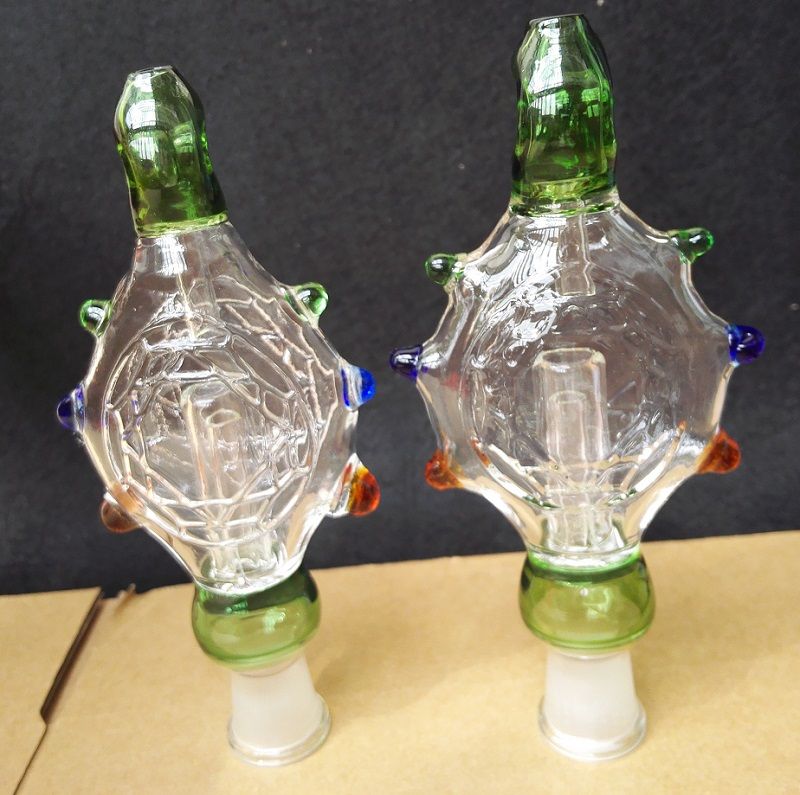 Nectar Collector Perc Pendentifs Kit avec 14mm Titanium Nail Wearable Glass Bongs plate-forme pétrolière Refroidi à l'eau et Spillproof Top Qualité